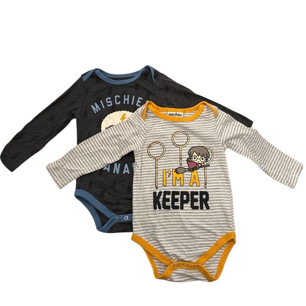 Harry Potter theamed Unisex Infant 18M Long Sleeve Bodysuits